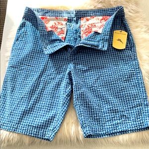 Tommy Bahama Gingham 36 waist NWT